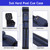 3x6 Square Hard Pool Cue Case, Billiard Stick Carrying Case for 3 Sticks, Billiard Cue Cases - Blue