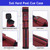 3x6 Square Hard Pool Cue Case, Billiard Stick Carrying Case for 3 Sticks, Billiard Cue Cases - Burgundy