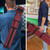 3x6 Square Hard Pool Cue Case, Billiard Stick Carrying Case for 3 Sticks, Billiard Cue Cases - Burgundy