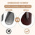 Wooden Suit Hangers with Non Slip Pants Bar, 2-Pack Wood Extra-Wide Shoulder Hangers (Dark Cherry)