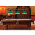 59" Pool Billiard Table Light with Billiard Balls Decoration, Pool Table Accessories - Green
