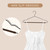 Wire Hangers with Wood Pants Bar for Dresses, Pants, Sweaters, Jackets, and Heavy Clothe (Black)