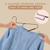 Metal Hangers with S-Shaped Opening Design for Dresses, Pants, Sweaters, Jackets, and Heavy Clothes (Black)