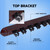2-Piece Wood 8 Billiard Pool Cue Rack Wall Mounted Holders, Pool Cue Sticks Wall Rack Set - Mahogany