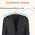 Slim Birch Wood Hangers with Soft Non-Slip Rubber Strips for Sweater, Shirts, Camisole, Jacket, Dress