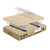Kids Wood Pants Hangers with Adjustable Anti-Slip Clips, Baby Children Bottom Hangers (Natural)