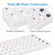 Bingo Game Master Board and 7/8" Multi-Color Plastic Bingo Balls with Easy Read Window (White)