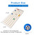 Bingo Game Master Board and 7/8" Multi-Color Plastic Bingo Balls with Easy Read Window (White)