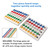 Bingo Game Master Board and 7/8" Multi-Color Plastic Bingo Balls with Easy Read Window (White)