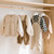 Kids Wooden Hangers with Pants Bar and 360° Rotatable Hook for Dress, Coats, and Jacket (White)
