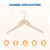 Kids Wooden Hangers without Pants Bar and 360° Rotatable Hook for Dress, Coats, and Jacket (Natural)