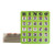 Green Jumbo Shutter Bingo Cards, Finger-Tip Slide Bingo Game Cards with Easy-Read Large Numbers & Sliding Windows