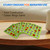 Green Jumbo Shutter Bingo Cards, Finger-Tip Slide Bingo Game Cards with Easy-Read Large Numbers & Sliding Windows