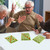 Green Jumbo Shutter Bingo Cards, Finger-Tip Slide Bingo Game Cards with Easy-Read Large Numbers & Sliding Windows