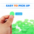 3/4-inch Plastic Transparent Bingo Chips for Bingo Game Party (Green)