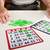 3/4-inch Plastic Transparent Bingo Chips for Bingo Game Party (Green)