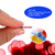 3/4-inch Plastic Transparent Bingo Chips for Bingo Game Party (Red)