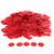 3/4-inch Plastic Transparent Bingo Chips for Bingo Game Party (Red)