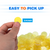 3/4-inch Plastic Transparent Bingo Chips for Bingo Game Party (Yellow)