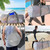 Large Mesh Sports Equipment Duffel Bag, Scuba Bag with Zipper for Diving Equipment,Gym Gear（Grey)