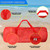 Large Mesh Sports Equipment Duffel Bag, Scuba Bag with Zipper for Diving Equipment,Gym Gear（Red)