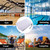 24"x36" Large Mesh Sports Ball Drawstring Bag for Gym Training, Football, Basketball, Swimming(White)