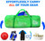 Large Mesh Sports Equipment Duffel Bag, Scuba Bag with Zipper for Diving Equipment,Gym Gear（Green)