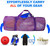 Large Mesh Sports Equipment Duffel Bag, Scuba Bag with Zipper for Diving Equipment,Gym Gear（Purple)
