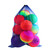 24"x36" Large Mesh Sports Ball Drawstring Bag for Gym Training, Football, Basketball, Swimming(Blue)