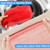24"x36" Large Mesh Sports Ball Drawstring Bag for Gym Training, Football, Basketball, Swimming(Red)
