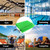 24"x36" Large Mesh Sports Ball Drawstring Bag for Gym Training, Football, Basketball, Swimming(Green)