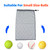 18"x12" Mesh Drawstring Net Bag, Sports Equipment Storage Bag for Gym Gear, Clothes...(Grey)