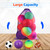 24"x36" Large Mesh Sports Ball Drawstring Bag for Gym Training, Football, Basketball, Swimming(Purple)