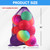 24"x36" Large Mesh Sports Ball Drawstring Bag for Gym Training, Football, Basketball, Swimming(Purple)