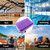 24"x36" Large Mesh Sports Ball Drawstring Bag for Gym Training, Football, Basketball, Swimming(Purple)