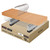 14" Wood Pants Hangers with Adjustable Anti-Slip Clips for Skirt, Slacks, Trousers, Jeans (Natural Wood)