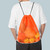 19"x15" Mesh Drawstring Backpack Bag for Sports Gym Gear, Backpacking, Camping Gear, Travel(Orange)