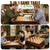 Premium Game Table with Game Pieces & Tabletop-Walnut