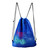 19"x15" Mesh Drawstring Backpack Bag for Sports Gym Gear, Backpacking, Camping Gear, Travel(Blue)