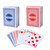 4-Deck Canasta Playing Cards (2 Blue & 2 Red)
