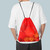 19"x15" Mesh Drawstring Backpack Bag for Sports Gym Gear, Backpacking, Camping Gear, Travel(Red)
