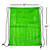 19"x15" Mesh Drawstring Backpack Bag for Sports Gym Gear, Backpacking, Camping Gear, Travel(Green)