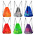 19"x15" Mesh Drawstring Backpack Bag for Sports Gym Gear, Backpacking, Camping Gear, Travel(Multicolor-6 Pack)