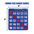 Blue Jumbo Shutter Bingo Cards, Finger-Tip Slide Bingo Game Cards with Easy-Read Large Numbers & Sliding Windows