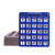 Blue Jumbo Shutter Bingo Cards, Finger-Tip Slide Bingo Game Cards with Easy-Read Large Numbers & Sliding Windows