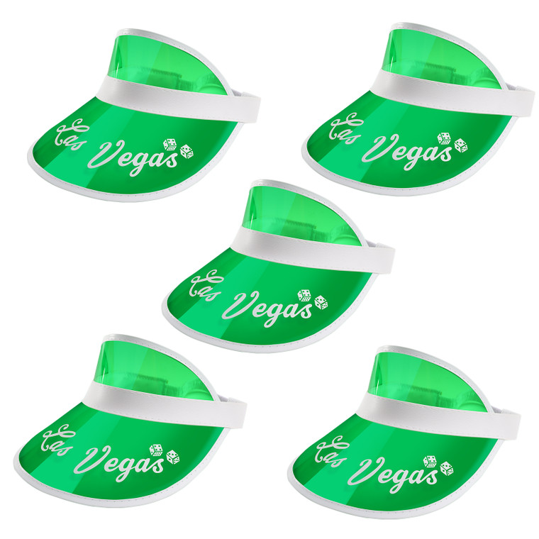 Vegas Style Poker Dealer Visors, Bingo Game Hats, Sun Visor Hat for Men/Women