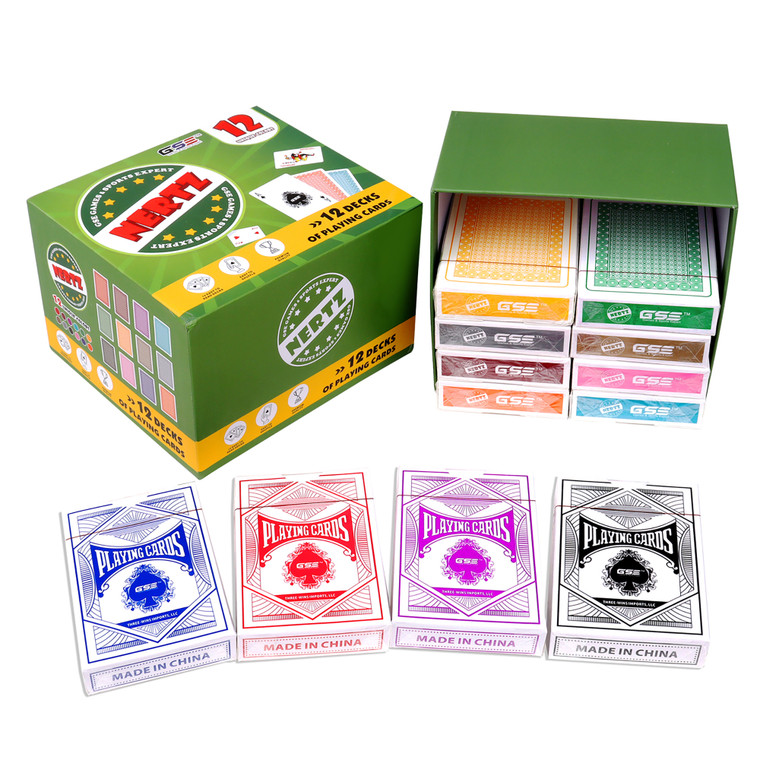 12-Deck Nertz Card Game Set