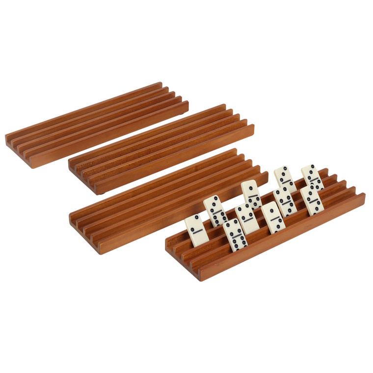 4-Pack Wood Domino Tiles Racks