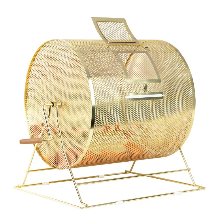 Raffle Drum,X-Large Brass Raffle Ticket Spinning Cage, Holds 15,000 Tickets or 500 Ping Pong Balls
