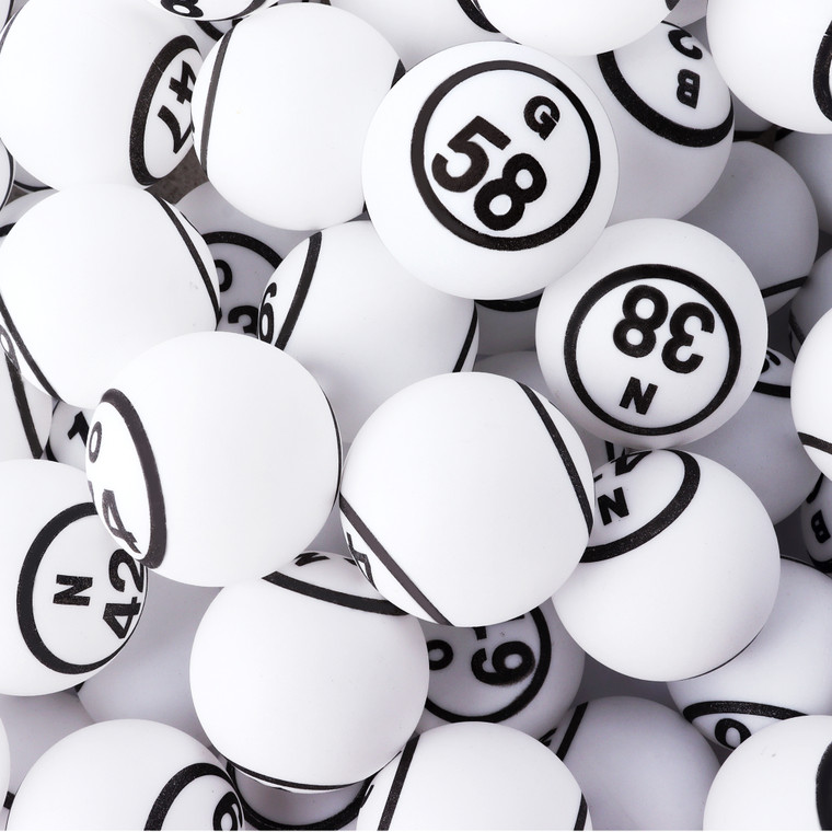 1.57" Replacement Bingo Balls of Ping Pong Size for Large Bingo Cage (Double Sides Printed)